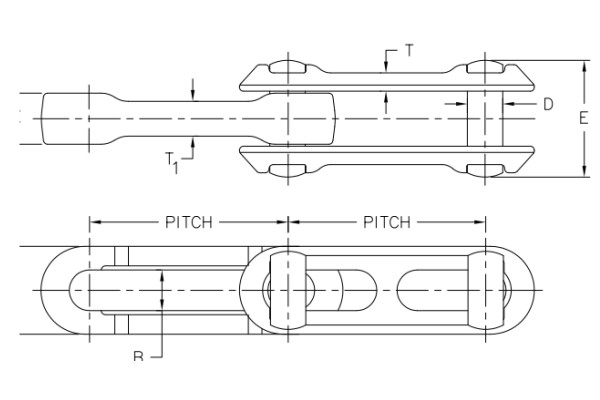 Standard Series Drop Forged Rivetless Chain Chart