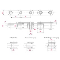 Conveyor Chain ZC40 Hollow Pin Conveyor Chains | ZC Series