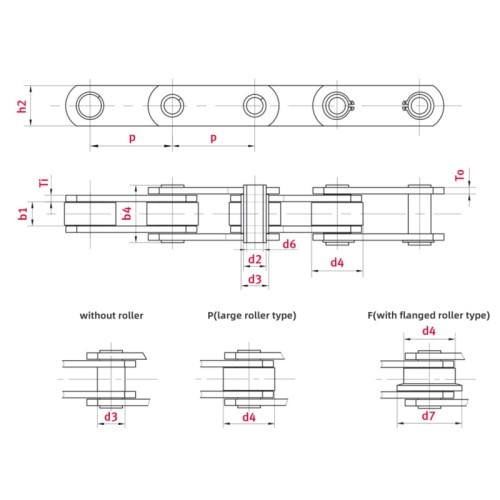 Conveyor Chain ZC40 Hollow Pin Conveyor Chains | ZC Series