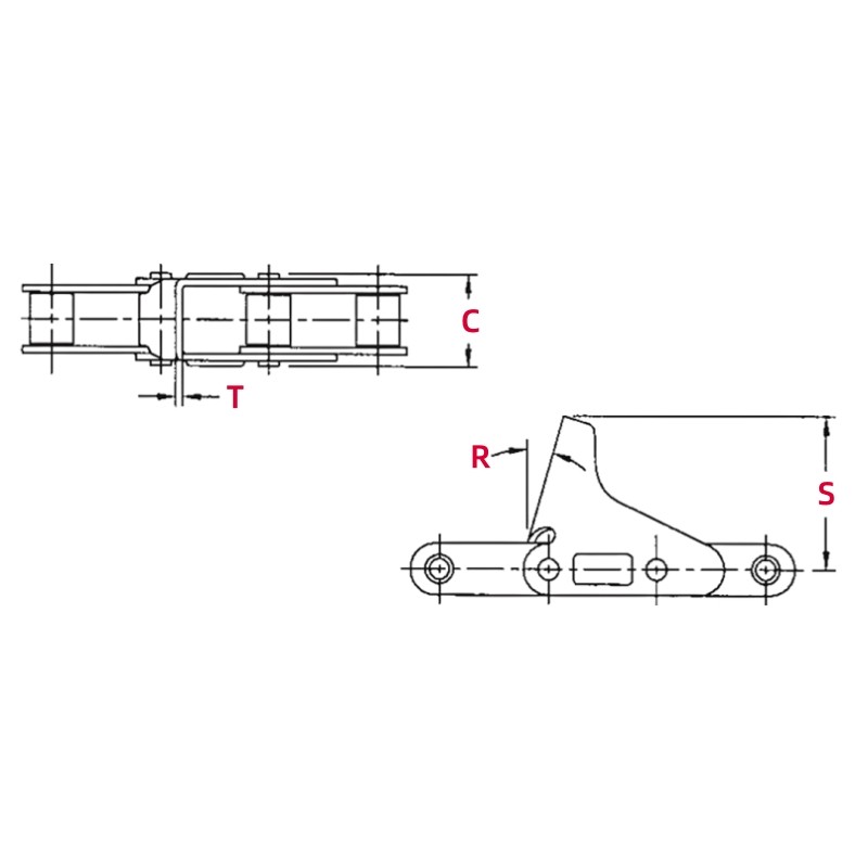 CA550 C5E Attachment Dimensions