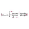 CA557 Agricultural Chain | New Holland 853 Round Baler Chain - Upper Chain Replacement