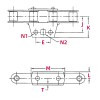CA557 Agricultural Chain | New Holland 853 Round Baler Chain - Upper Chain Replacement