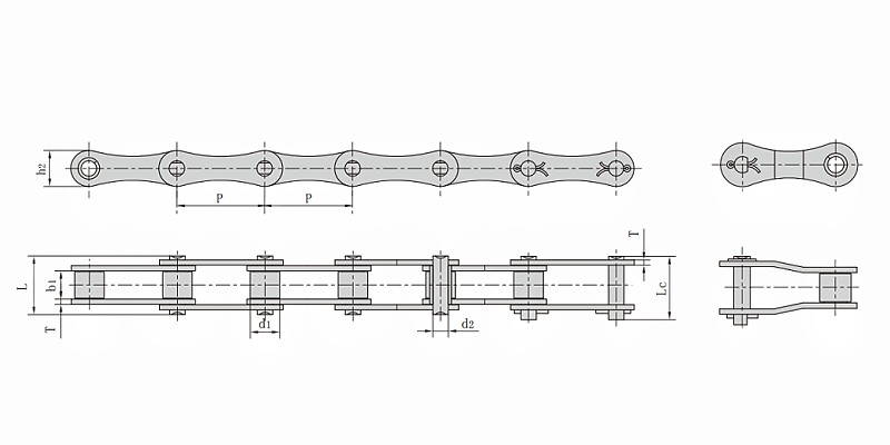 S-type Roller Chain Dimension
