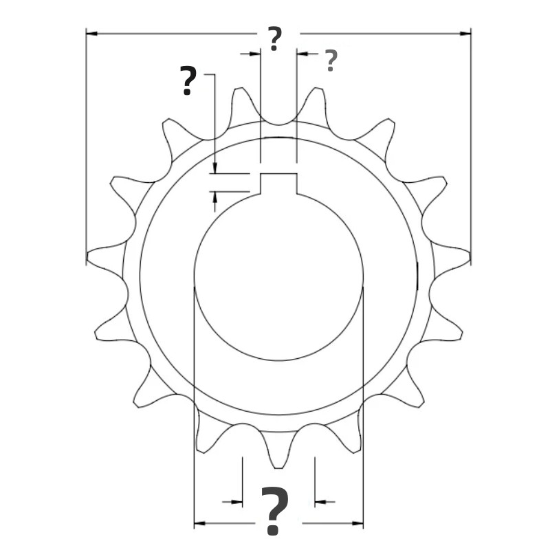 Sprocket Size Chart:Complete ANSI &Metric Sprocket Dimensions Guide