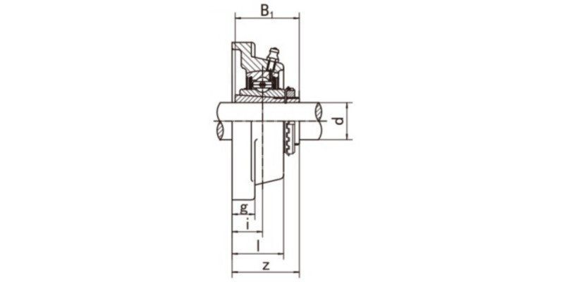 UKF200 Square Flanged Units Dimensions