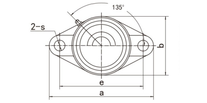 UKFL200 Oval Flanged Units Dimensions