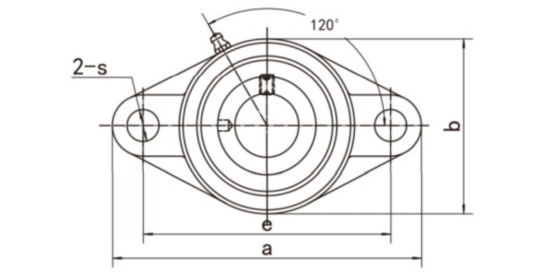 HCFT200 Oval Flanged Units Dimensions