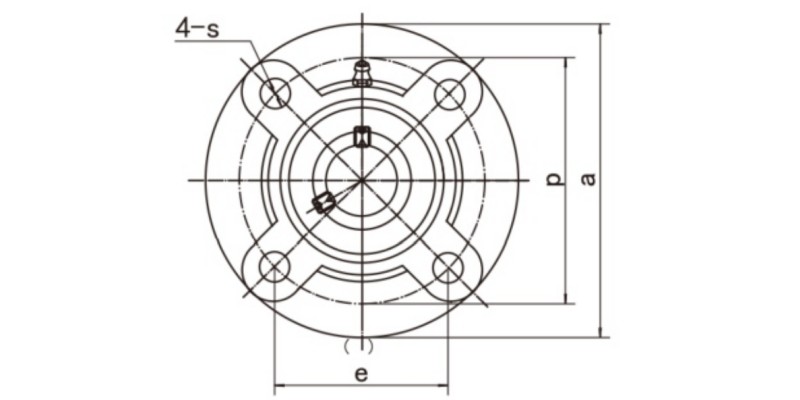 UCFC200 Flange Cartridge Units Dimensions