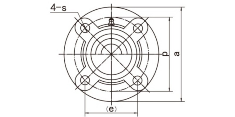 UCFC200 Flange Cartridge Units Dimensions