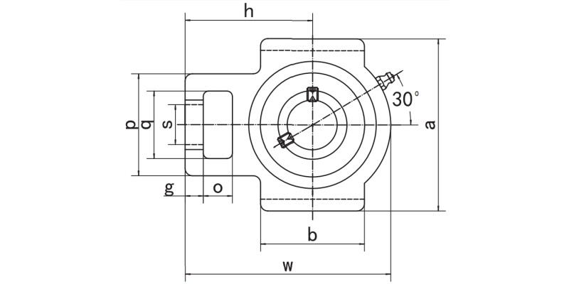 UCT200 Take-up Bearing Units Dimensions