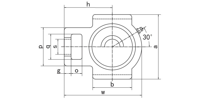 UKT200 Take-up Bearing Units Dimensions