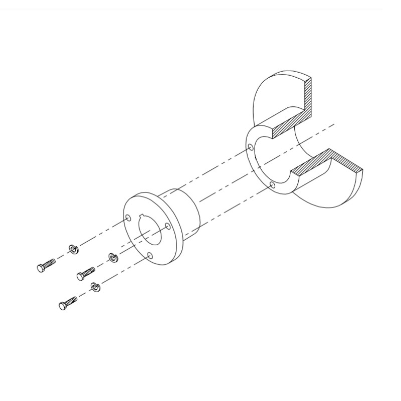 Split Taper Bushing for Industrial Fans