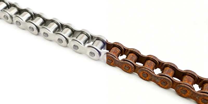 Stainless Steel Roller Chain Corrosion