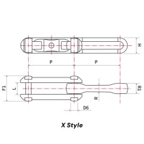 X228 Drop Forged Rivetless Chains | Overhead Conveyor Chain