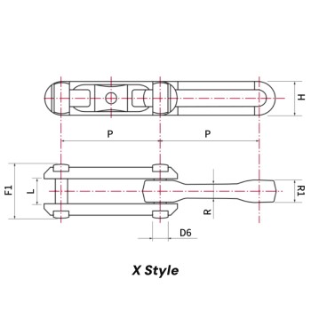 X228 Drop Forged Rivetless Chains | Overhead Conveyor Chain