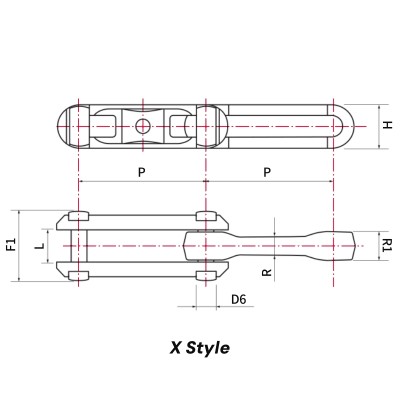 X228 Drop Forged Rivetless Chains | Overhead Conveyor Chain