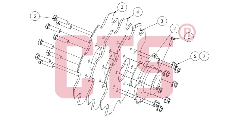 Segmental Sprocket Drawing