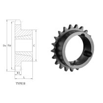 Metric Chain Sprocket Taper Bore Sprocket 08B Chain Sprocket