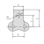 Transmission roller chain- 63SB Side bow chain with attachments Dimensions