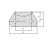 Transmission roller chain- 63SB Side bow chain with attachments Dimensions