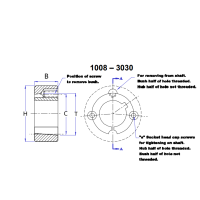Taper Bush|4040-42| Professional High Quality Durable China manufacturer high precision components