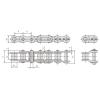 Transmission roller chain- 28B-1 short pitch roller chain Dimensions