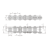 Heavy duty series roller chains- 60H-3/60H-3 roller chain Dimensions