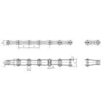 Transmission Roller Chain 224A/2120 Double Pitch Roller Chains
