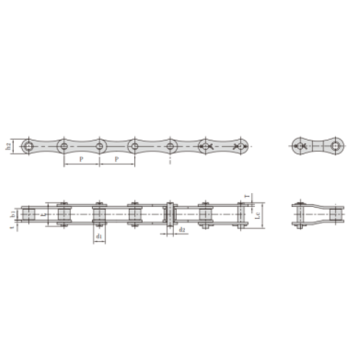 Transmission Roller Chain 224A/2120 Double Pitch Roller Chains
