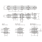 Conveyor roller chain- Z300 Conveyor chains (Z series) Dimensions