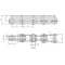 Conveyor roller chain- ZE100 Conveyor chains (ZE series) Dimensions