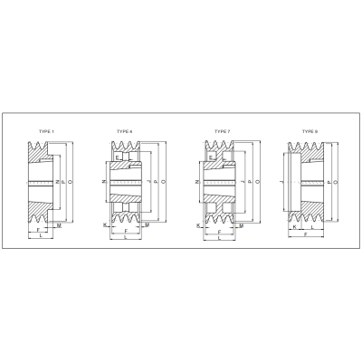 V-Belt Pulley For Taper Bushes| SPA | European Standard Cast Iron V Belt Pulley