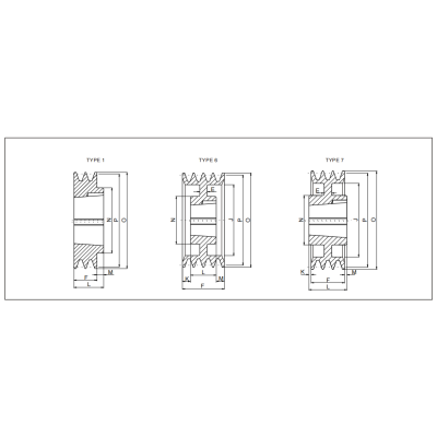 SPA Taper Bore V belt Pulley