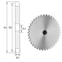 ANSI #40A Plain Bore Stainless Steel Sprockets