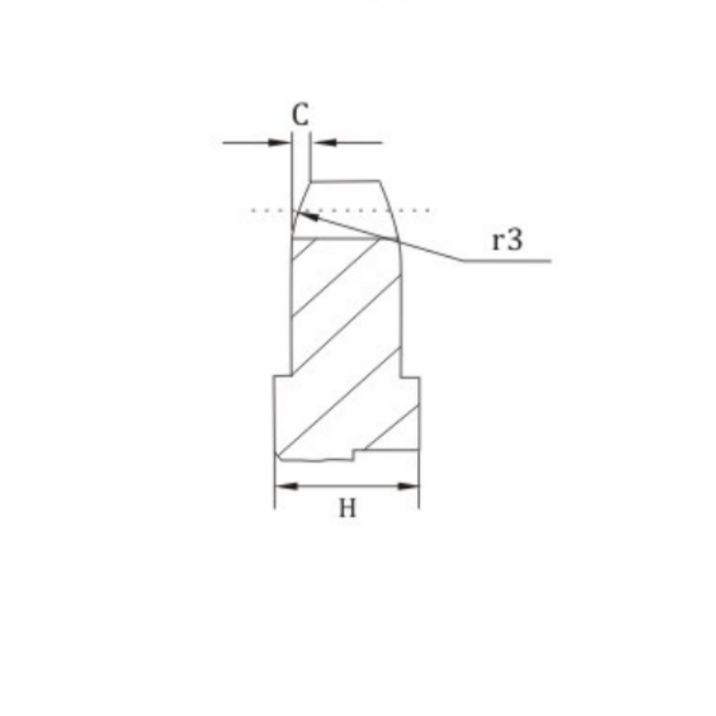 Metric 06A-3 plate wheel sprocket teeth dimension chart