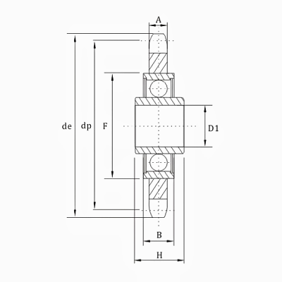 Metric 05B Ball Bearing Idler Sprockets