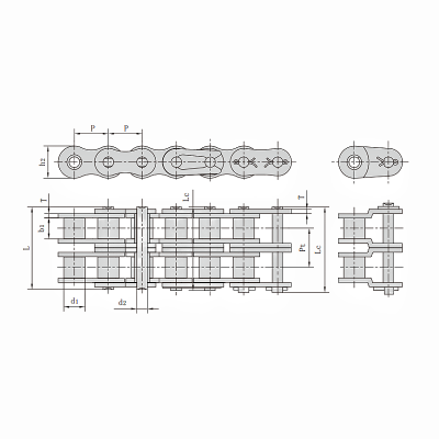 Metric 20B-2 Roller Chain