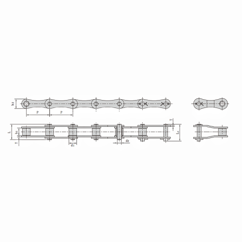 A557 Roller Chain | A Type Steel Agricultural Chain