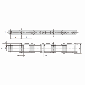 CA550 Agricultural Chain | New Holland 845 Round Baler Chain - Floor Chain Replacement
