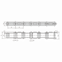CA550 Agricultural Chain | New Holland 846 Round Baler Chain - Floor Chain Replacement