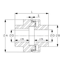 NM Series Flexible Spider coupling  NM148 Coupling