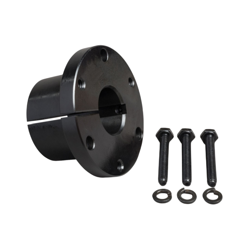 QD bushing with split flange and cap screws