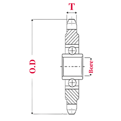 ANSI #40 Ball Bearing Idler Sprockets
