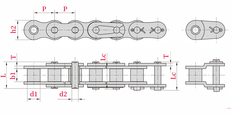 160 Roller Chain Size Chart