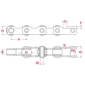 CA734 Sugar Cane Harvester Chains