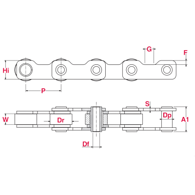 CA734 Sugar Cane Harvester Chains