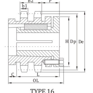 ANSI D60B Sprocket With Split Taper Bushing