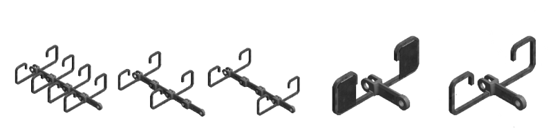 OO Type Attachments for Horizontal and Inclined Conveying (with or without blanking plate):