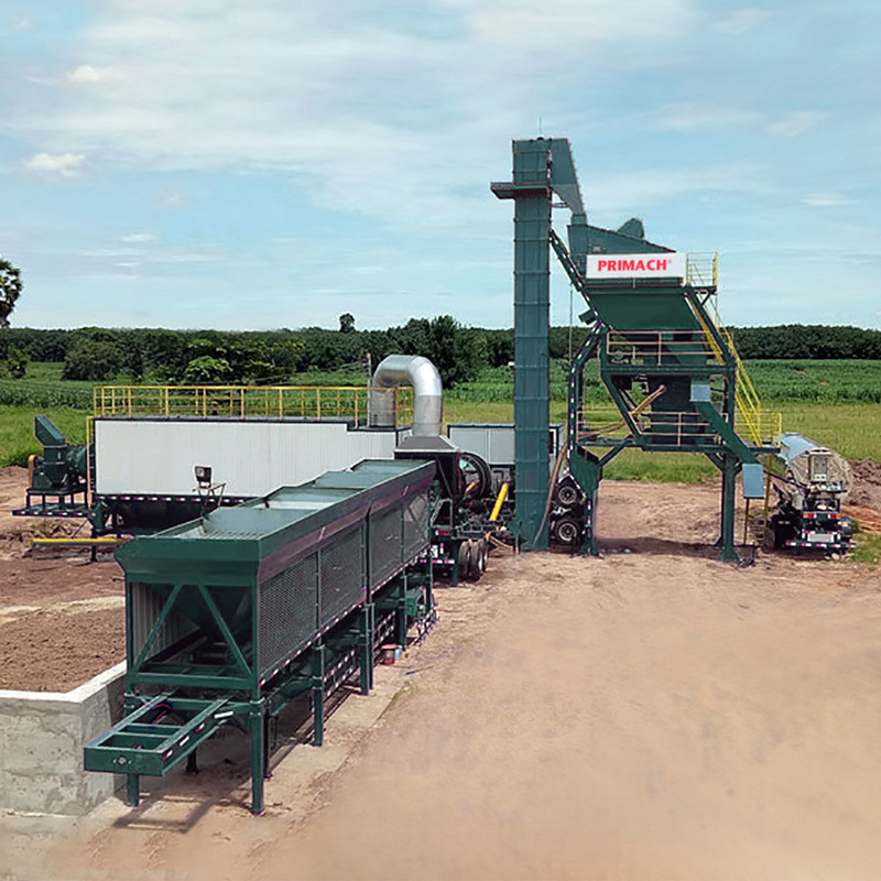 PRIMACH Series PM80M 80t/h mixer 1.0t compulsory mobile cold mix asphalt plant Stone Crushing