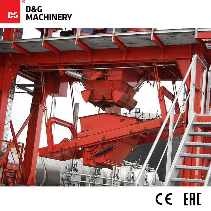 Compact asphalt plant